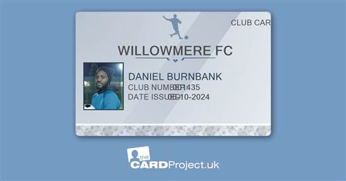Football Club Membership ID Card Design 1